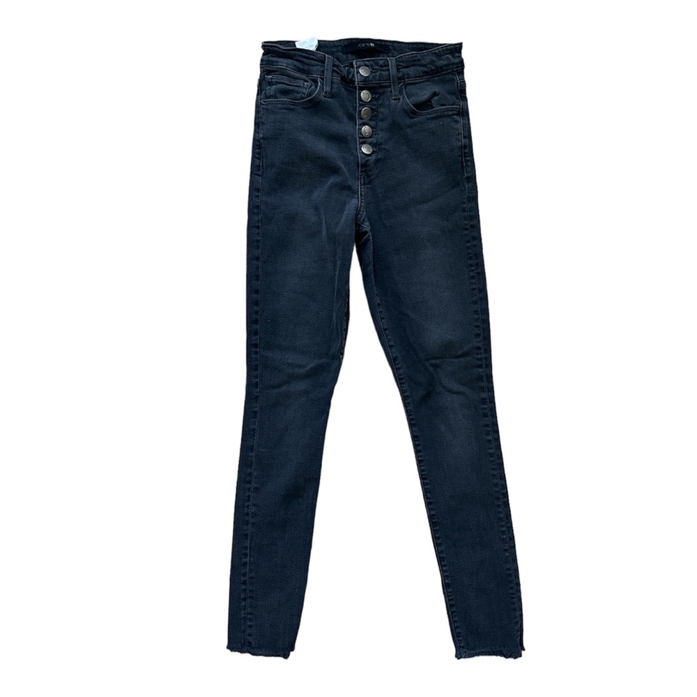 Joe's Jeans Black High Rise Skinny Ankle W25 Buttonfly